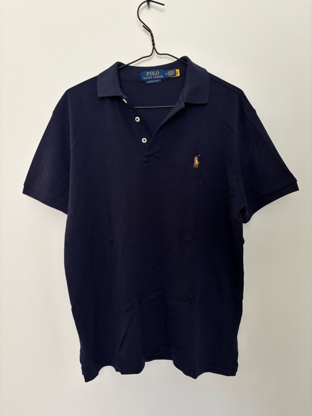 Polo by Ralph Lauren Men’s Navy Polo with Embroidered Pony